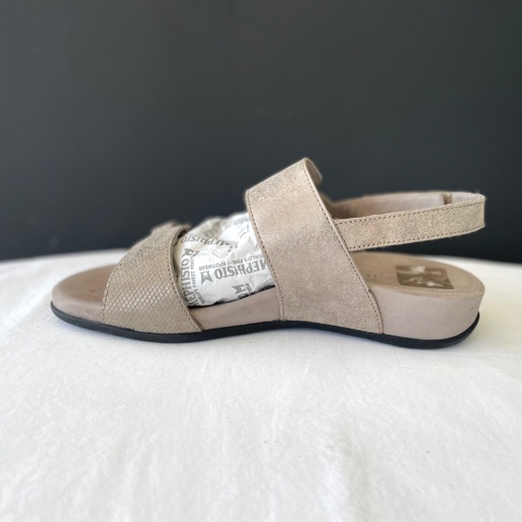 MEPHISTO Womens Sandals Jemila in Dark Taupe Leather Adjustable EXC Sz 9 US - Picture 3 of 13